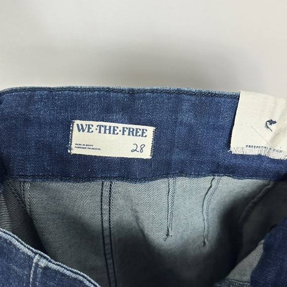 Free People Jayde High Rise Flare Jeans Dark Blue Retro 70s‎ Womens Size 28 NEW - Picture 7 of 16